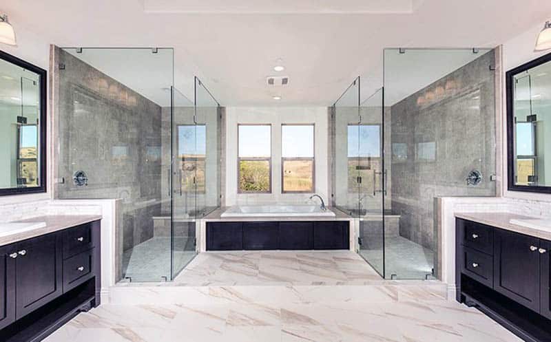 his and her master bathroom design