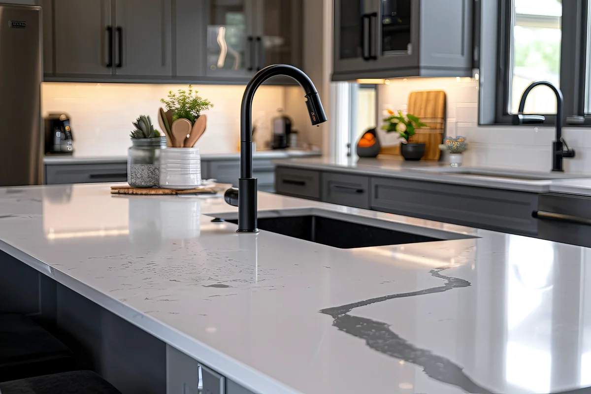 Kitchen faucet sink and fixture coordination for remodeling