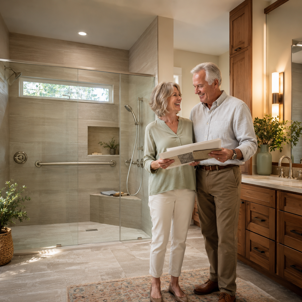 Beautiful Now. Ready for Tomorrow. Southern Materials Company aging-in-place bathroom design guide